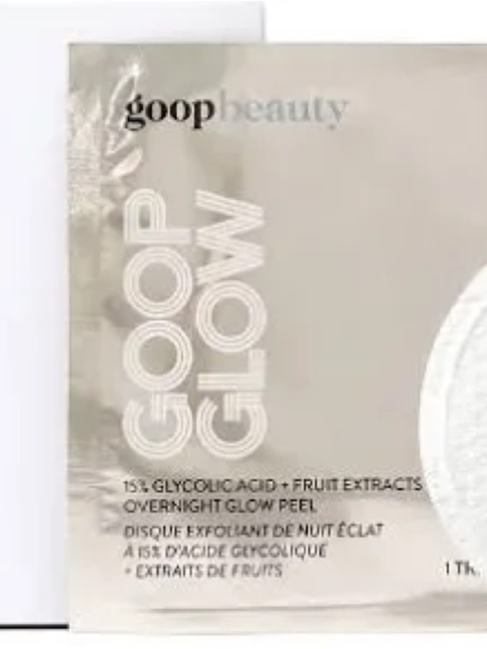 Goop Beauty GOOP GLOW 5% Glycolic Acid + Fruit Ext. Overnight Peel Sachets (3)